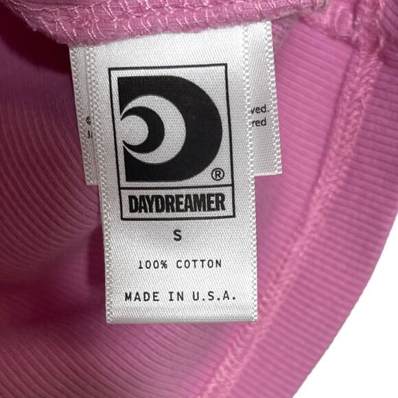 Daydreamer Janis Joplin Piece Of My Heart Baby Tee Small Pink Retro Boho New - Picture 5 of 6